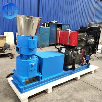 Квартира умирает машина лепешки биомассы 300mm дизельная 600-800 Kg/H