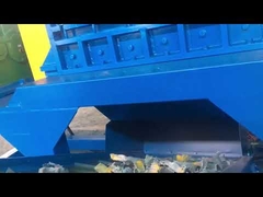 Мощная двухвальная дробилка, машина для дробления металла, мощность 45 кВт * 2